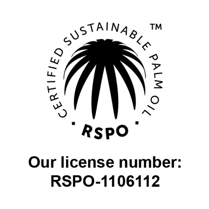 black and white RSPO Certification with Number RSPO-1106112